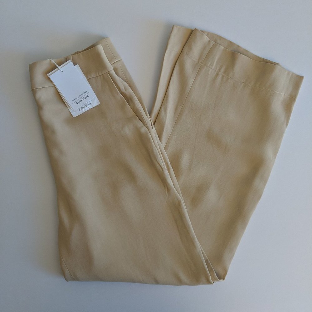 & (And) Other Stories Wide Leg Trouser Tan Beige Work Dress New Women's Size 6